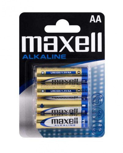 Elem alkaline AA 4db/csomag Maxell