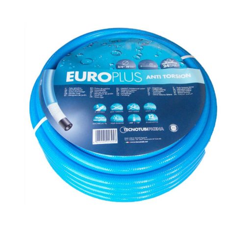 Locsolótömlő 1" 25fm csavarodásmentes EuroPlus Blue