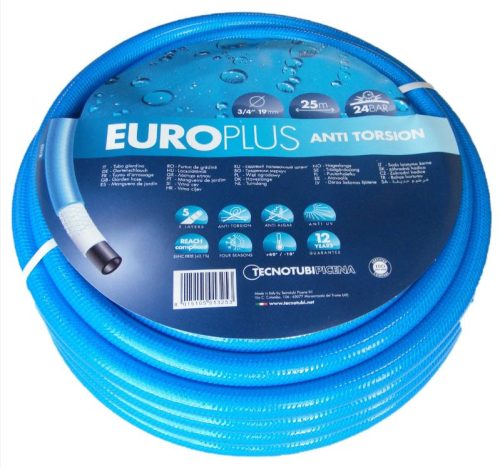 Locsolótömlő 1/2" 50fm csavarodásmentes EuroPlus Blue