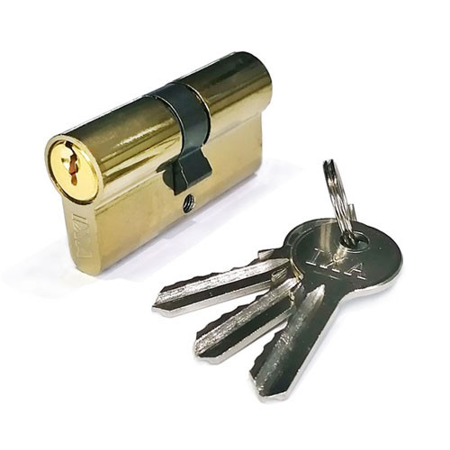 Hengerzárbetét IXA 30/30mm rezezett 3 kulcsos