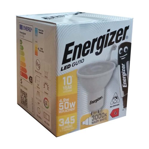 Energizer izzó led GU10 49W 3000 K (meleg) 345 LM (50W)