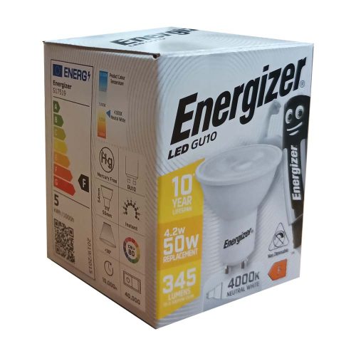 Energizer izzó led GU10 42W 4000 K (semleges fehér) 345 LM (50W)