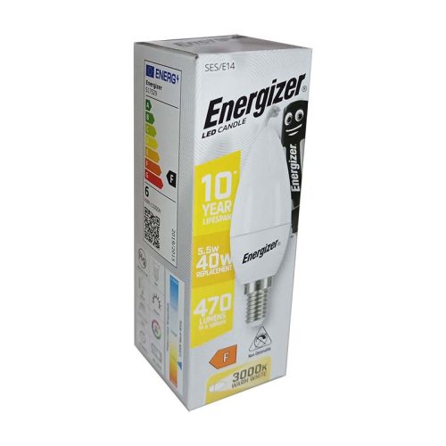 Energizer izzó led gyertya E14 55W 3000 K (meleg) 470 LM (40W)