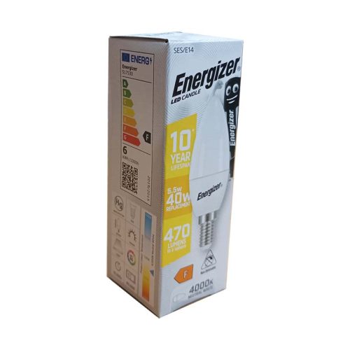 Energizer izzó led gyertya E14 55W 4000 K (semleges fehér) 470 LM (40W)