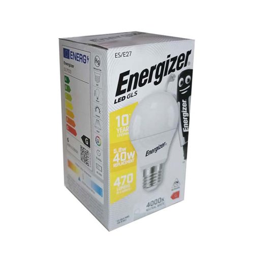 Energizer izzó led normál E27 58W 4000 K (semleges fehér) 470 LM